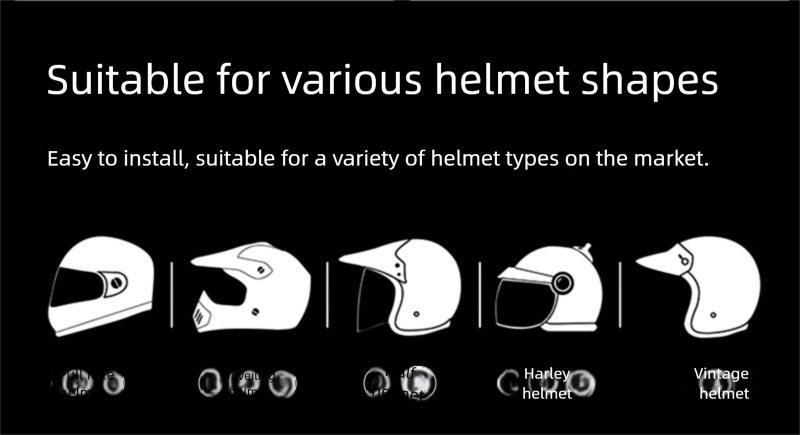 Cool Riding Treasure Bluetooth Headset Motorcycle With Screen Full And Half Helmet Long Battery Life Rider Waterproof_autovado.com