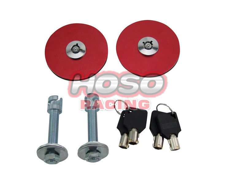 Car hood auto parts car modified hood lock aluminum alloy frosted racing modified hood lock_autovado.com