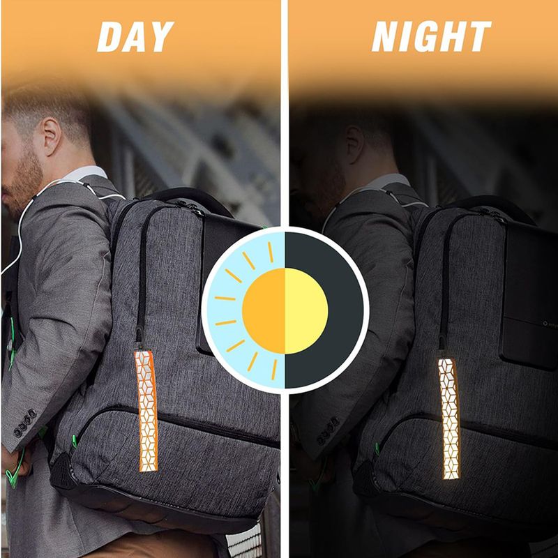 Reflective pendant pendant backpack running reflective keychain with hook reflective strip reflective tape_autovado.com