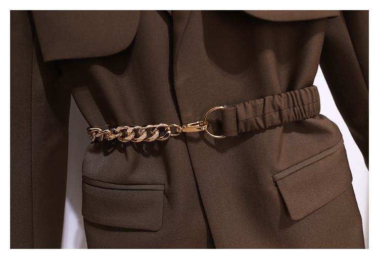 Spring And Autumn Windbreaker Women's New Top Korean Style Chic Coffee Colored Small Suit Jacket For Women Spring And Autumn High-end Suit For Women_autovado.com