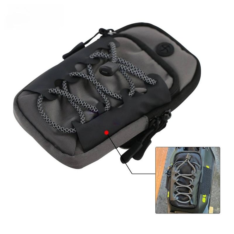 Motorcycle Battery Cover Bag - Durable & Water-Resistant Storage Pouch For Off-Road Bikes (200x90x20mm, Black/Grey)_autovado.com