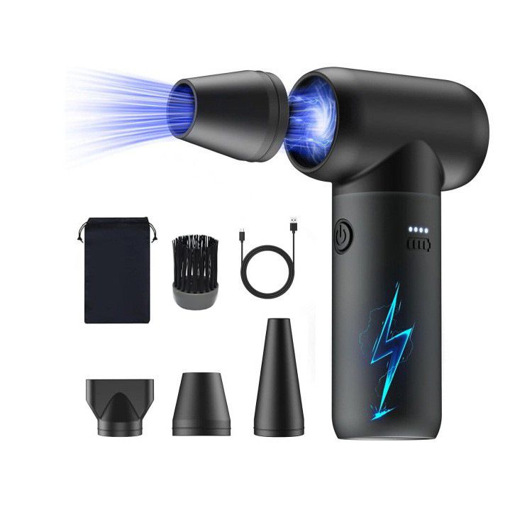 Powerful Mini High-speed Hair Dryer, Outdoor Handheld Dust Blower, Wireless Turbofan, Car Vacuum Cleaner_autovado.com