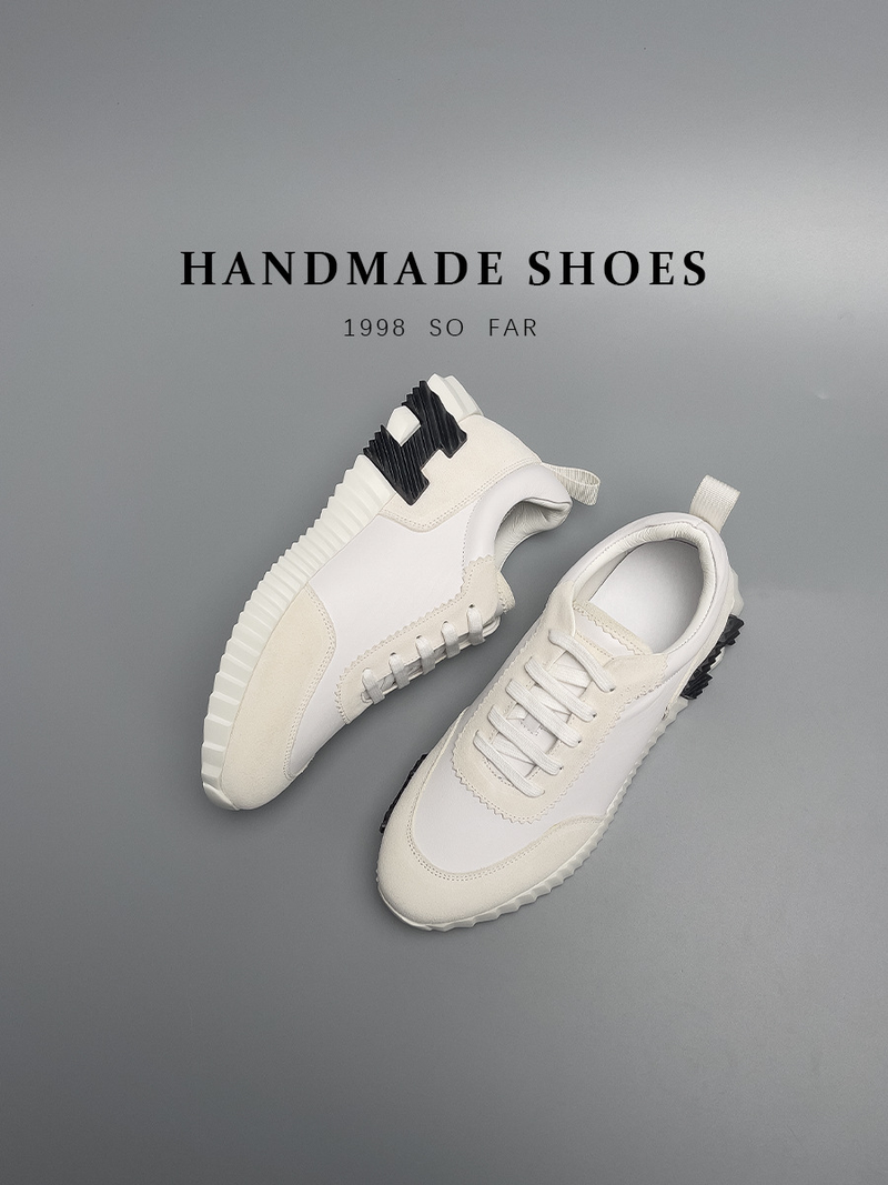 Prominent fashionable simple style men's European station high-end new sports shoes cowhide low-top casual shoes men's trendy shoes_autovado.com