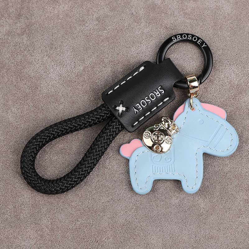 Immediately Get Rich Handmade Genuine Leather Keychain Lanyard Cowhide Key Pendant Leather Rope Xiaohongshu Car Men And Women Pendant_autovado.com