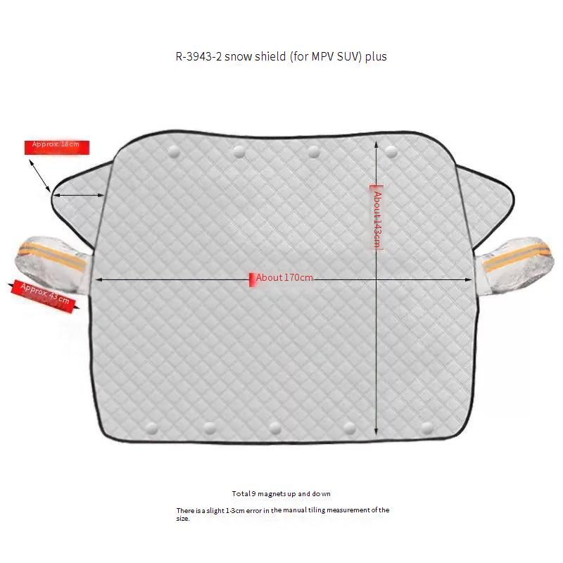 Thickened car frost shield Frost shield Front windshield to protect against winter snow shield_autovado.com