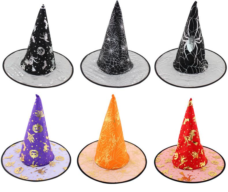 Unisex Halloween hat children adult masquerade dress up witch hat party supplies wizard hat witch hat_autovado.com