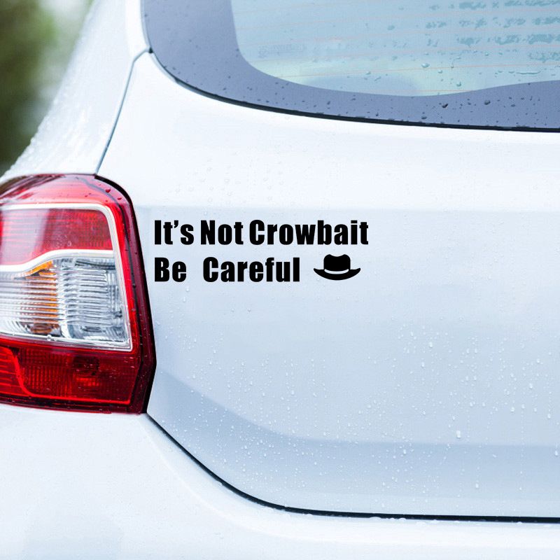car stickers It's Not Crowbait car rearview mirror body stickers motorcycle water cup wall stickers_autovado.com