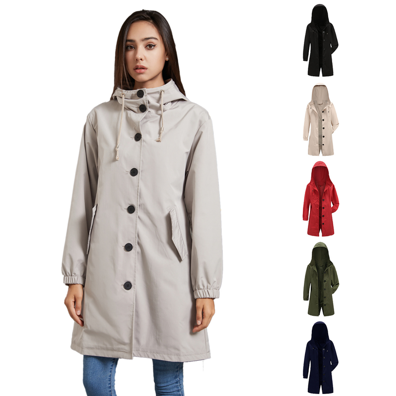 new anti splash hooded windbreaker women's casual long coat women's loose large size outdoor windbreaker 23_autovado.com