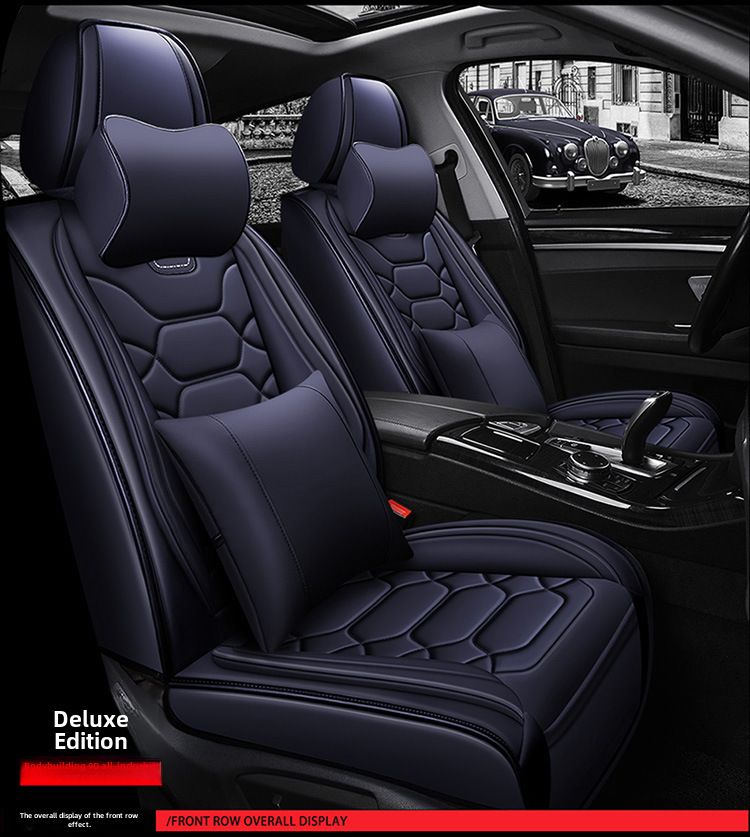 All-inclusive 9D leather car seat cover four seasons fashion sports seat cover New interior supplies_autovado.com