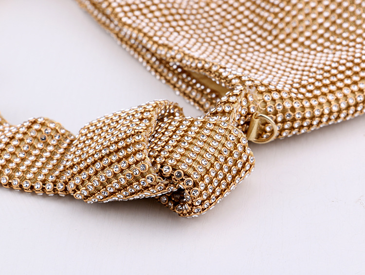 Internet celebrity popular rhinestone handbag dinner bag ladies dress versatile bag European and American banquet evening bag_autovado.com