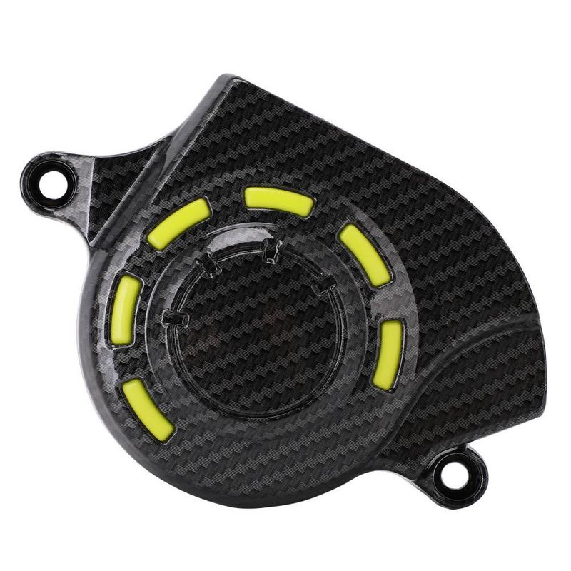 High-Performance Carbon Fiber Stator Cover For Dirt Bikes & Off-Road Motorcycles – Universal Fit, Lightweight & Durable Protection (13.5x10.5x3.5cm)_autovado.com