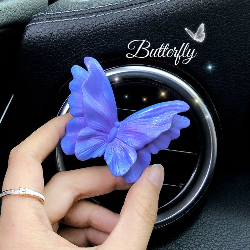 High grade butterfly air outlet decoration car aromatherapy car perfume fragrance flower diffuser stone car interior decoration_autovado.com