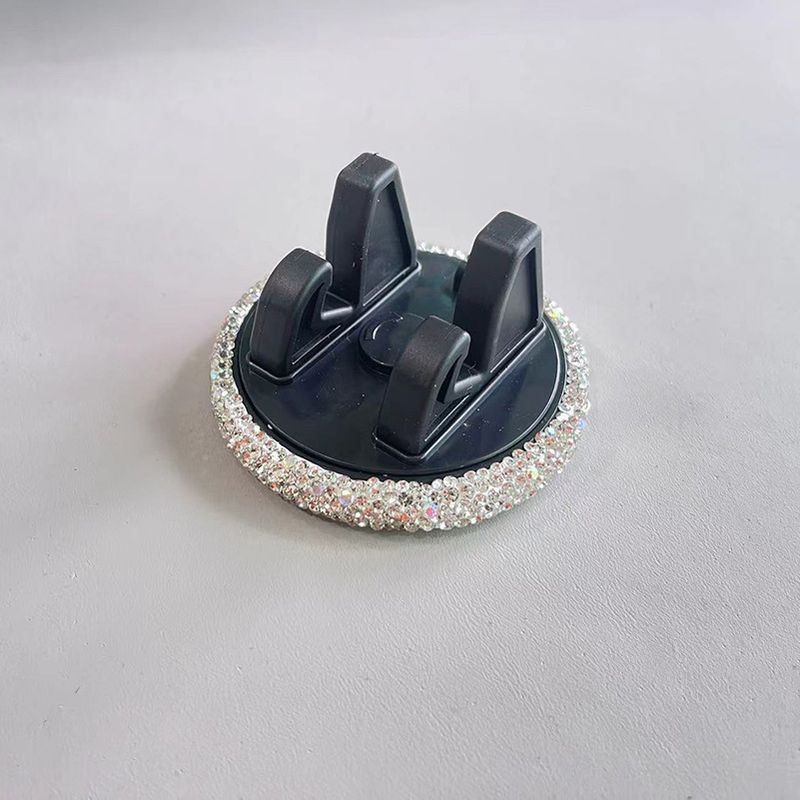 Diamond Studded Phone Holder For Cute Women, Horizontal And Vertical Screens, Center Console, Car Navigation Support_autovado.com