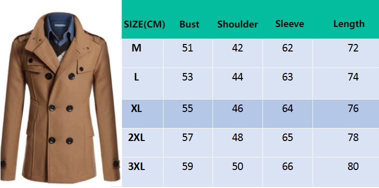 Men's trench coat Men's tweed coat for men_autovado.com