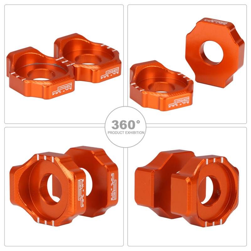 JFG J-2001 Motorcycle Chain Adjuster For Dirt Bike Rear Wheel - Universal Fit For Off-Road Modifications (Black/Red/Blue/Gold/Orange)_autovado.com