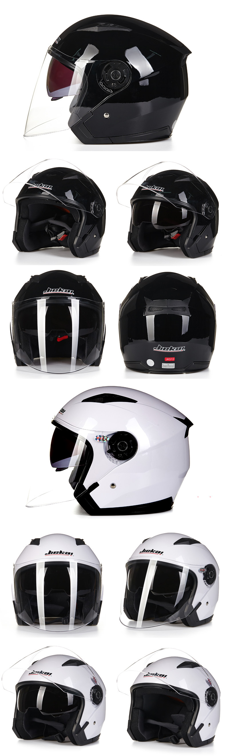 Motorcycle helmet Dual-lens motorcycle helmet JK512 helmet for both men and women_autovado.com