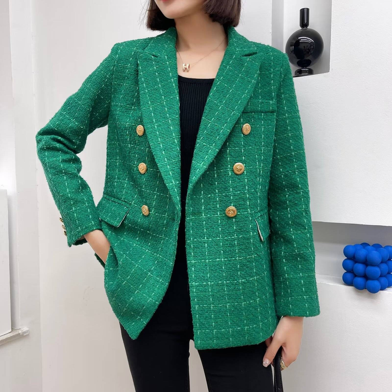 Women's textured casual fashion loose suit jacket_autovado.com