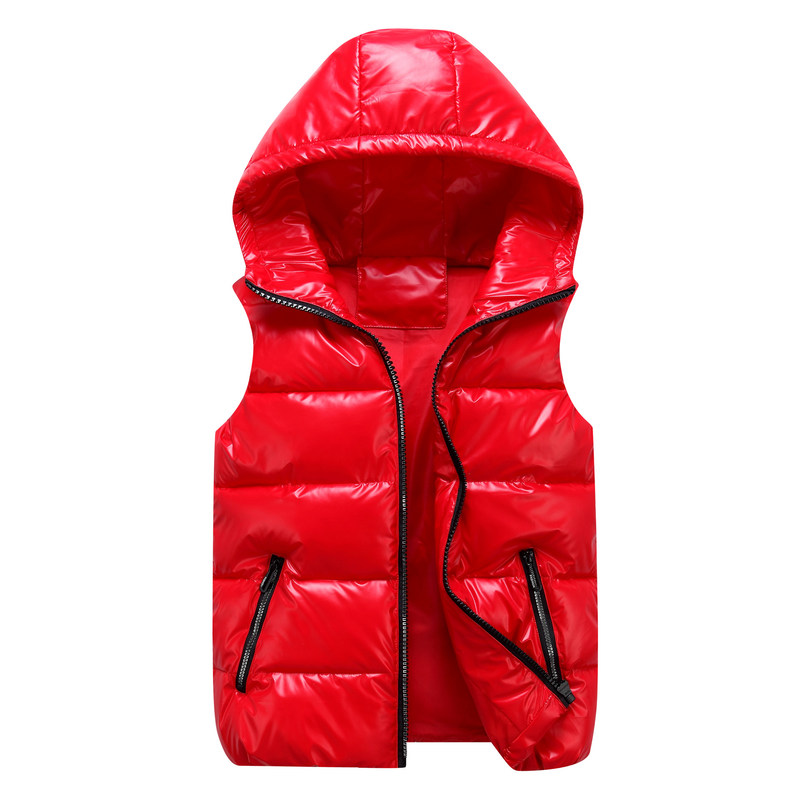 Women's fashion thickened hooded slim waistcoat cotton couple vest_autovado.com