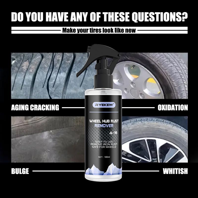 Ryekew Cleaner Decontamination Oxidation Layer Yellowing Wheel Refurbishment Agent Aluminum Alloy Cleaning Rust Remover_autovado.com