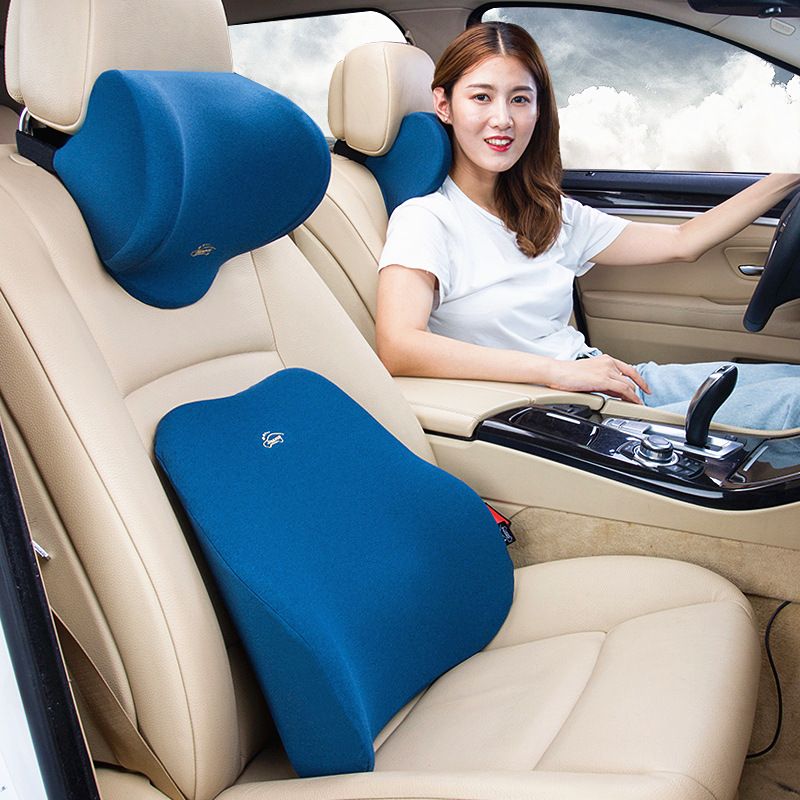 Car headrest neck pillow memory cotton headrest waist car headrest memory pillow_autovado.com