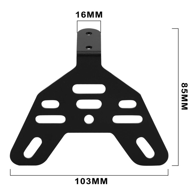 Motorcycle Rear Tail Light Bracket - High-Quality Aluminum Alloy Body Mounting Accessory For S/X Models (Black/Purple)_autovado.com