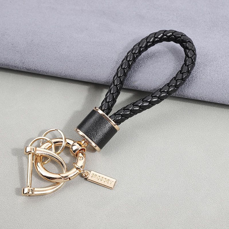 Car Key Chain Pendant Women's Men's High End Personality Creative Braided Leather Car Key Chain Cute Ins Internet Celebrity_autovado.com