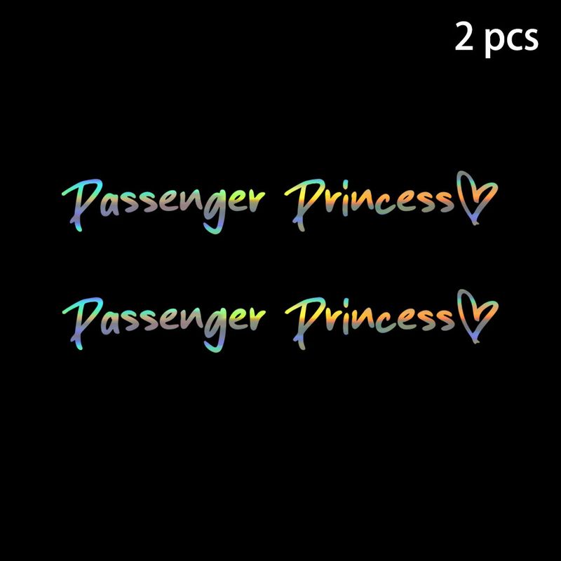 2 pack Passenger Princess car rearview mirror makeup mirror passenger princess creative stickers_autovado.com