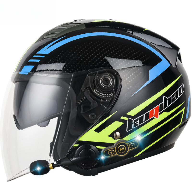 CoolQee Electric Motorcycle Bluetooth Men's Smart Helmet 3000mAh Long Battery Life_autovado.com