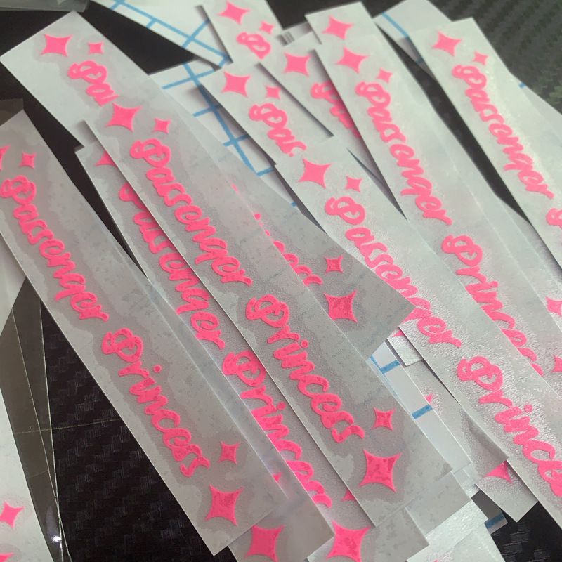 car stickers passenger princess personality car stickers rearview mirror decoration reflective stickers_autovado.com