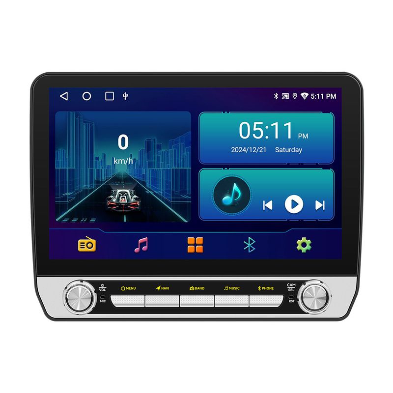 10.1" Universal Android Car Stereo With HD Backup Camera - 4G Octa-Core Touchscreen GPS Navigation System, Wireless CarPlay/Android Auto, Bluetooth 5_autovado.com