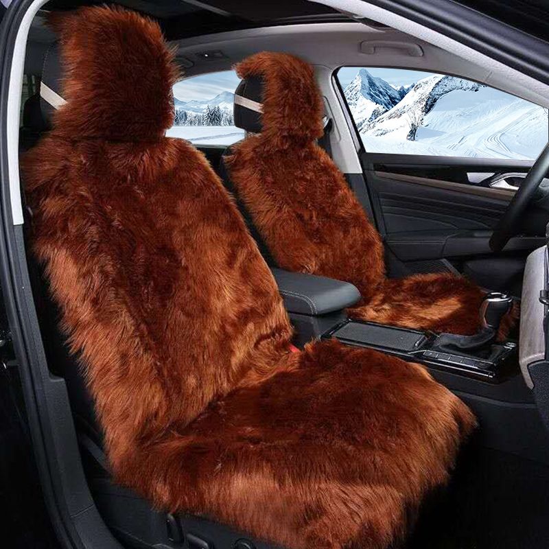 Plush Seat Cushion With Backrest Universal Seat Cushion Seat Cover_autovado.com