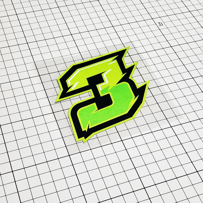 Kasi Personalized Creative Number For Race Tracks, Car Body, Helmets, Cars, Electric Motorcycles, Reflective Stickers_autovado.com