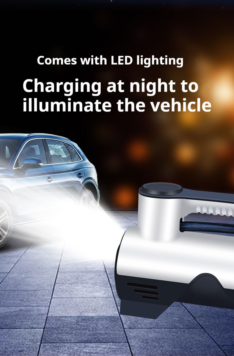 Car mounted inflation pump, portable electric car tire inflation pump, automatic high pressure_autovado.com