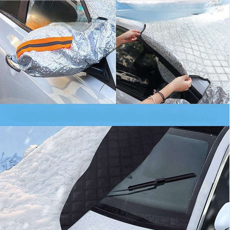 car snow shield upgrade nine magnetic car snow shield thick cotton winter antifreeze car cover_autovado.com