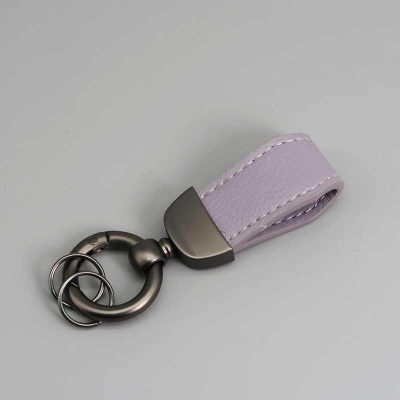 Short Lamb Pattern Keychain Electroplated Pearl Gold Trendy Car Keychain Cute Leather Rope Couple Pendant_autovado.com