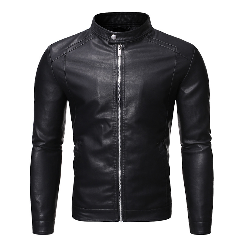 Men's leather jacket Men's autumn/winter motorcycle casual coat men's_autovado.com