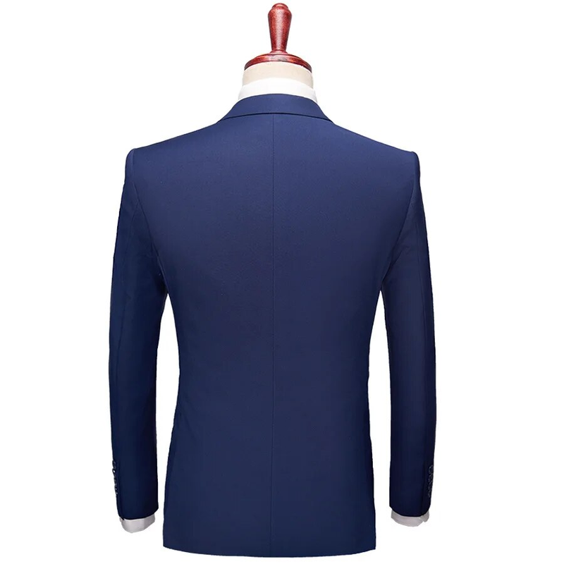 High Quality Men Suit Set Blazers Business 3 Pieces Formal Vest Pants Full Coats 2024 Wedd Elegant Jackets Free_autovado.com