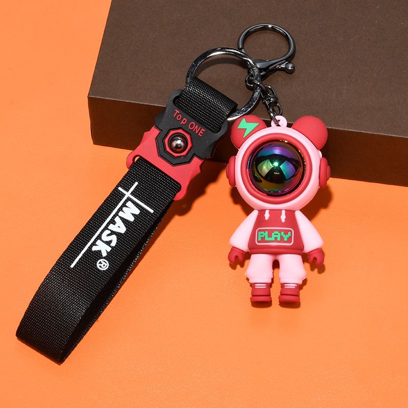 Fashionable Lightning Bear Keychain Key Accessories Metal Ring Keychain Student Stationery Bag Decoration Keychain_autovado.com