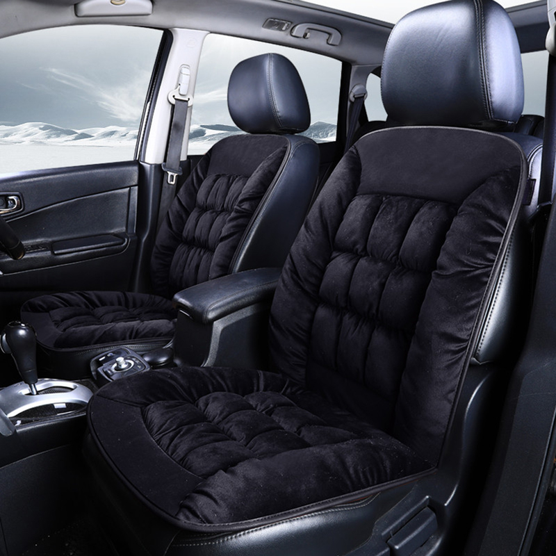 Yuanmheng Autumn Winter Universal Plush Car Front Seat Cover Cushion Auto Soft Pad Mat_autovado.com