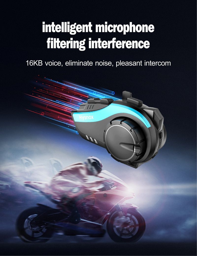 Classic cross-border HY02 helmet headset motorcycle helmet bluetooth headset helmet bluetooth headset 6 people 2K meters_autovado.com