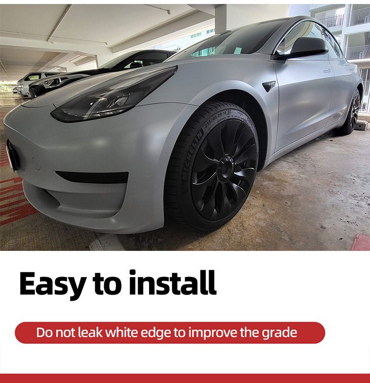 4-piece Set Of Suitable For Tesla Model 3 18inch Replacement Hub Caps 2018-2021_autovado.com