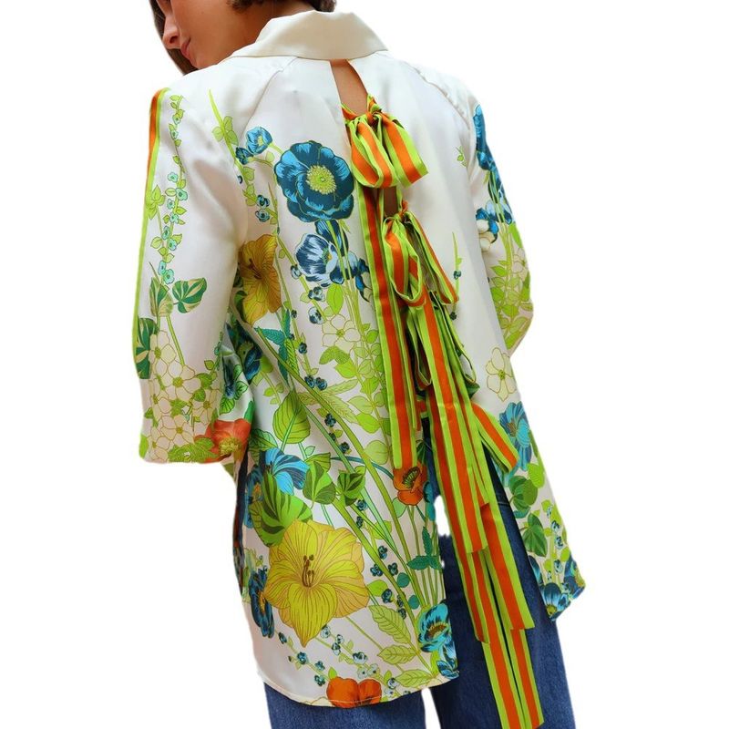 Women's Clothing new printed holiday long sleeved two piece suit INS loose casual trousers suit _autovado.com