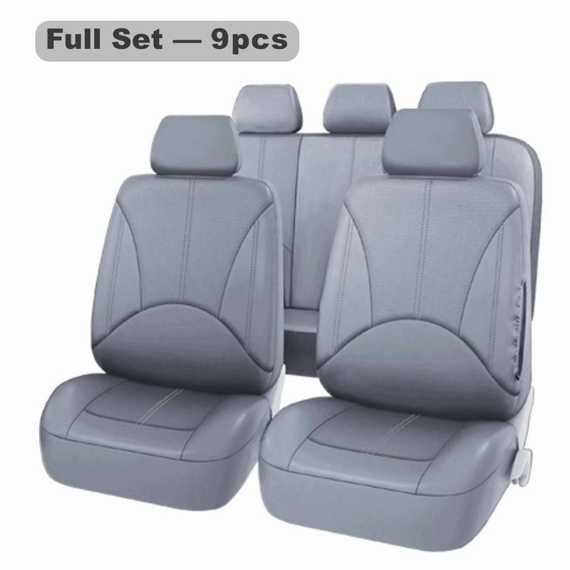 General car seat 9-piece PU leather car four seasons general seat cushion cover_autovado.com