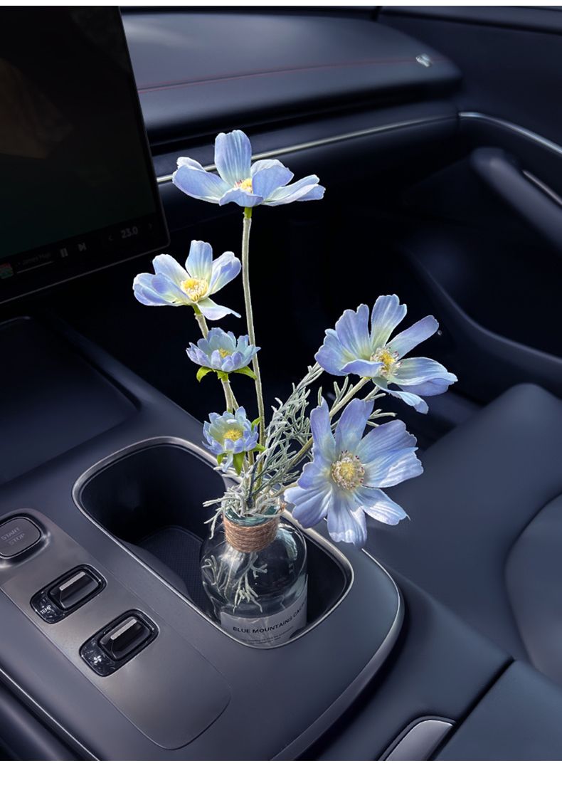 Car bouquet girls, interior accessories good items for cars, center console decorations, high-end simulation vases_autovado.com