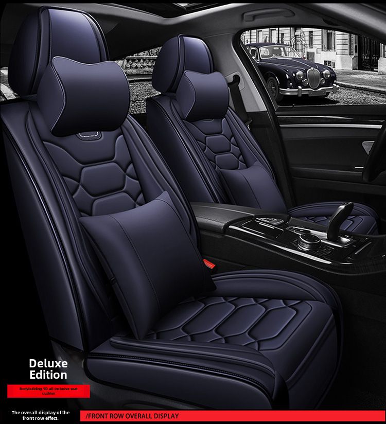 All-inclusive 9D leather car seat cover four seasons fashion sports seat cover New interior supplies_autovado.com