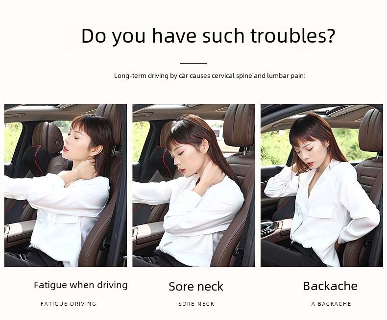 Manufacturers first-hand supply car headrest pillow neck pillow car memory cotton cervical pillow interior supplies wholesale_autovado.com