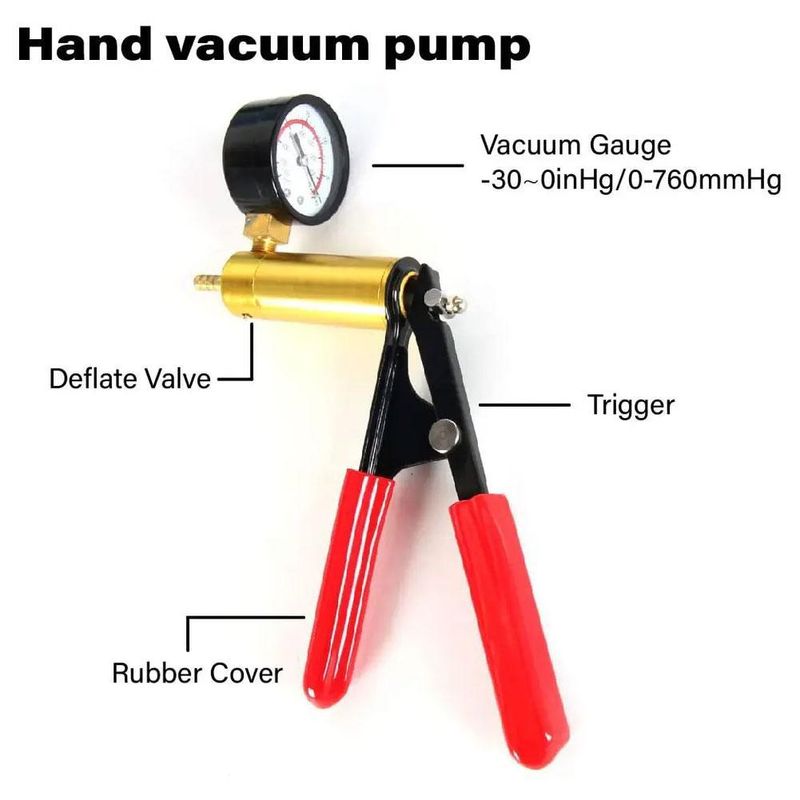 Car Air Conditioning Extraction Manual Powerful Suction Tool Brake Replacement Oil Vacuum Pump_autovado.com