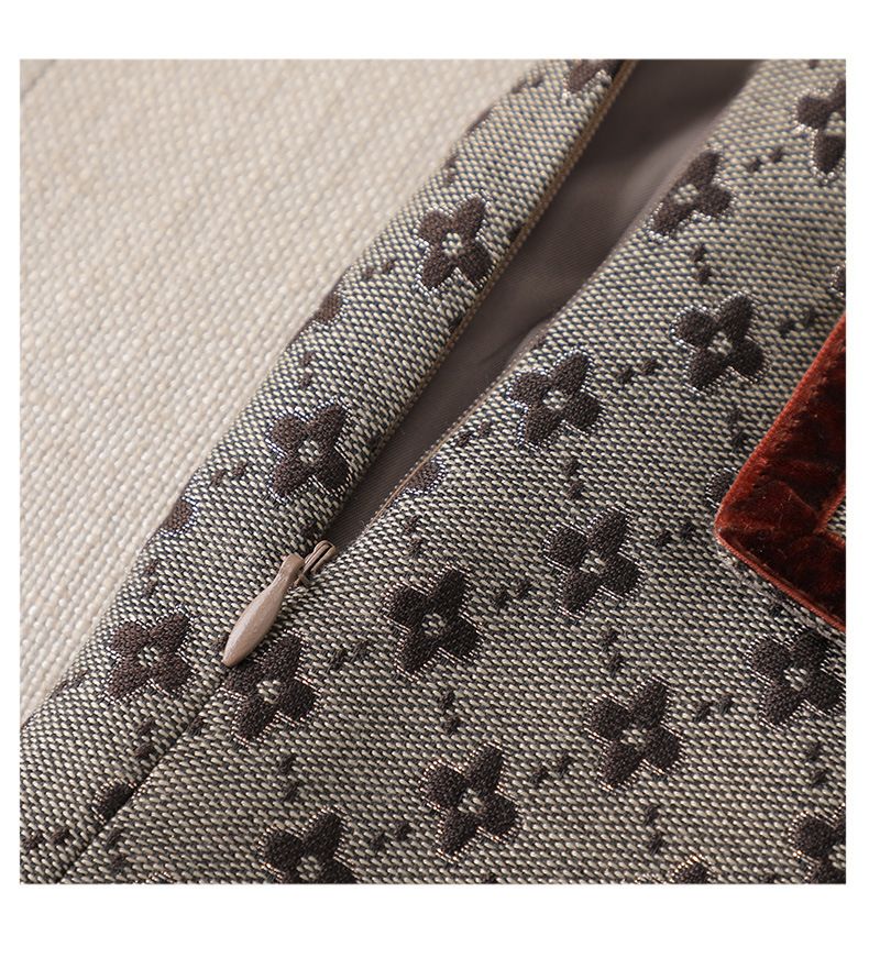 Women's Clothing Socialite elegant style suit two-piece spring and autumn printed suit _autovado.com