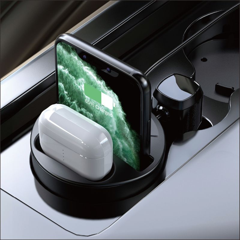 X13 3-in-1 Fast Charger For Car - Charge Phone, Wireless Devices, And Headphones_autovado.com