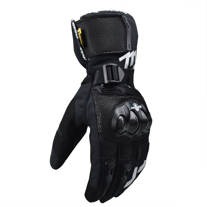 MADBIKE Winter Motorcycle Touchscreen Waterproof Drop-proof Warm Riding Off-road Thickened Long Carbon Fiber Gloves_autovado.com